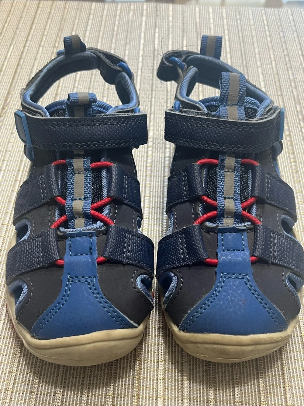 Cat & Jack Blue and Red Toddler Boys Sandals